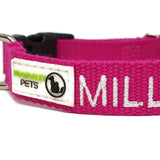 Bamboo Dog ID Collar Personalised Embroidery