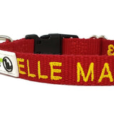 Bamboo Dog ID Collar Personalised Embroidery