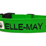 Bamboo Dog ID Collar Personalised Embroidery