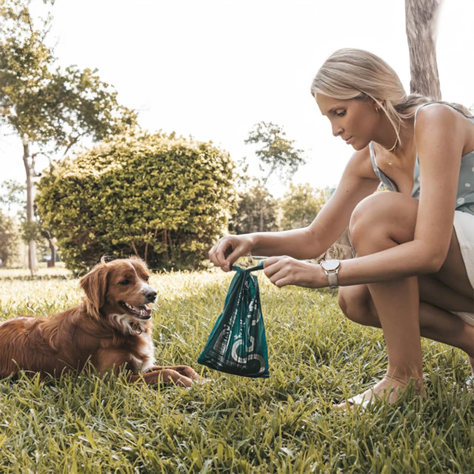 Large Biohybrid Poo Bags with Handle