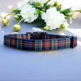 The Hamish: Scottish Tartan Canvas & Neoprene Dog Collar