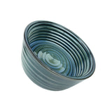 Barkley & Bella Ceramic Bowl Woof Glazed Blue