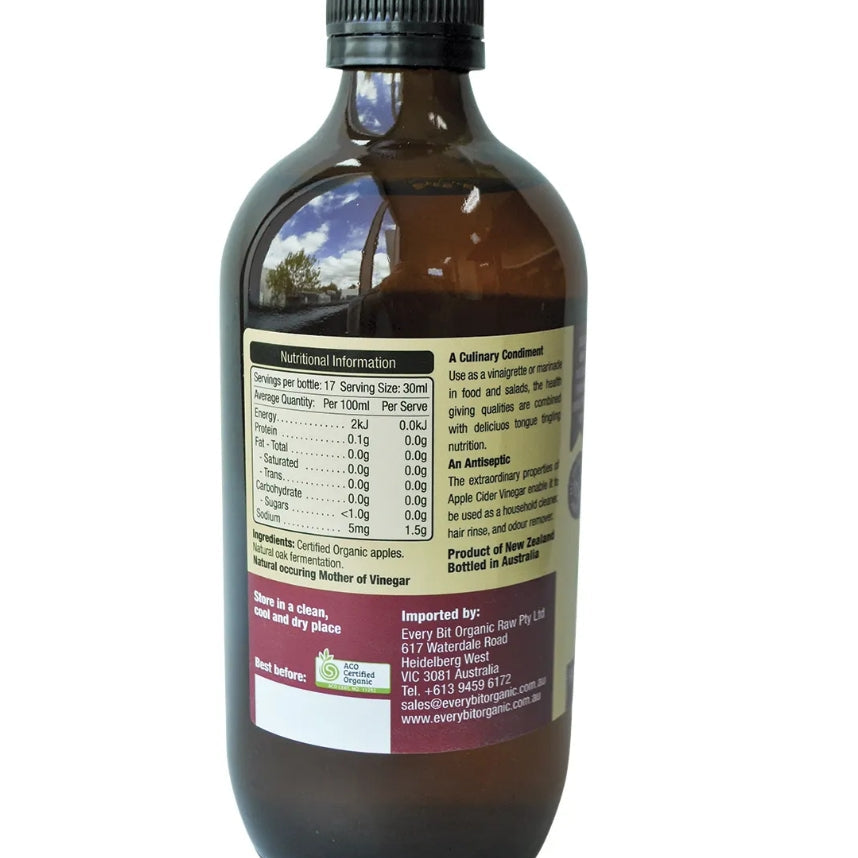 Apple Cider Vinegar w/the Mother 500ml