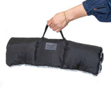 Superior Roll-Up Pet Travel Mat Artic Faux Fur