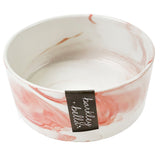 Zen Ceramic Double Stand & Bowls 850ml Pink Marble