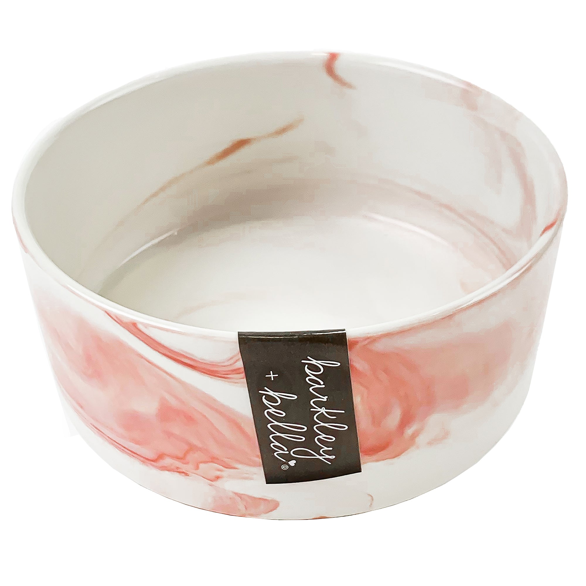 Zen Ceramic Double Stand & Bowls 850ml Pink Marble
